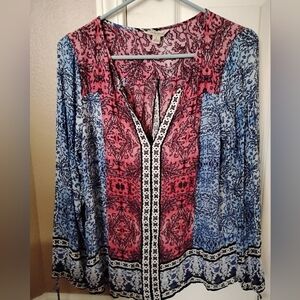 Lucky Brand Bohemian Top Size L
